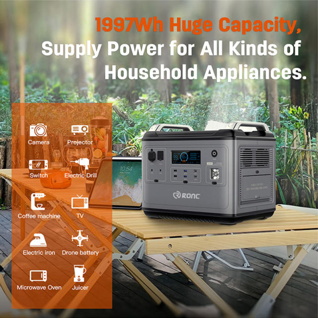 New Arrival Portable Energy Storage 2000W Home Power Backup Portable Power Station
