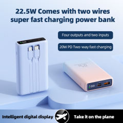 22.5W Comes with Dual Cables Fast Charging Power Bank