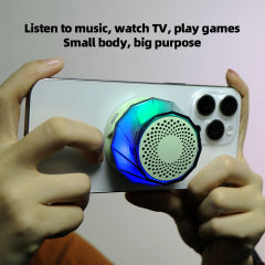 Magnetic Diamond Bluetooth Speaker with RGB Light Show & Phone Stand