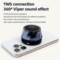 Magnetic Diamond Bluetooth Speaker with RGB Light Show & Phone Stand