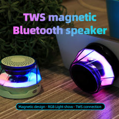 Magnetic Diamond Bluetooth Speaker with RGB Light Show & Phone Stand