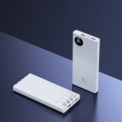 66w super fast charge built in four cables large capacities power bank