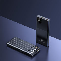 66w super fast charge built in four cables large capacities power bank