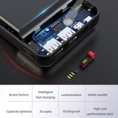 Intelligent fast charge 10000mAh large-capacity power bank