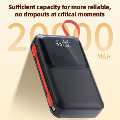 45w super fast charge 20000mAh built in 2 data cables powerbank RC-PD48