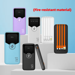 10000mAh intelligent fast charge,built in four cables power bank RC-P154