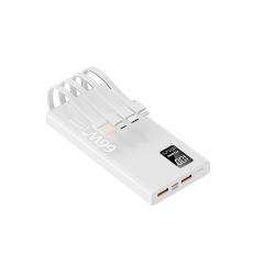 10,000mAh/20,000mAh large capacity,22.5W/66W super fast charge Built in four cables power bank
