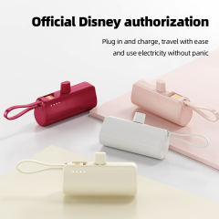 5,000mAh Mini capsule Built-in cable tail plug Power Bank RC-GP55
