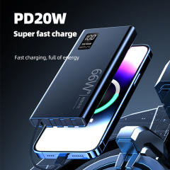 10,000mAh/20,000mAh large capacity,22.5W/66W super fast charge Built in four cables power bank