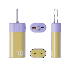 22.5W Super Fast Charge Built in Cable 10,000mAh Power Bank RC-PD52