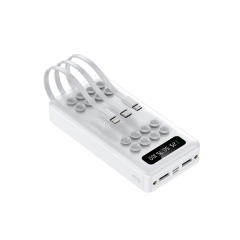 Suction Cup Wireless Charging Built in 3 cables 20,000mAh Large Capacity power bank RC-WP029