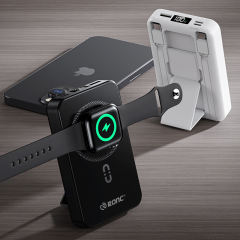 15W Magnetic Wireless Charging+PD20W Max Fast Charging Built-in 2 Cables Power Bank RC-WP030