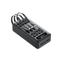 Suction Cup Wireless Charging Built in 3 cables 20,000mAh Large Capacity power bank RC-WP029