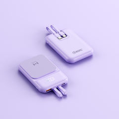 15W Magnetic Wireless Charging+22.5W super fast charging Built-in 2 Cables Mini power bank RC-WP028