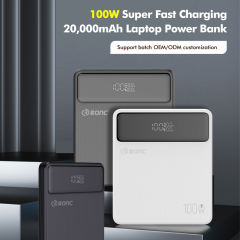 100W Super Fast Charging 20,000mAh Laptop Power Bank OEM/ODM Customization RC-PD46