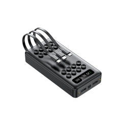 Suction Cup Wireless Charging Built in 3 cables 20,000mAh Large Capacity power bank RC-WP029