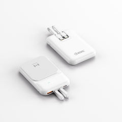15W Magnetic Wireless Charging+22.5W super fast charging Built-in 2 Cables Mini power bank RC-WP028