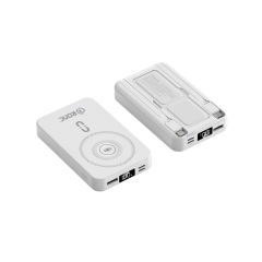 15W Magnetic Wireless Charging+PD20W Max Fast Charging Built-in 2 Cables Power Bank RC-WP030