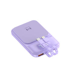 15W Magnetic Wireless Charging+22.5W super fast charging Built-in 2 Cables Mini power bank RC-WP028