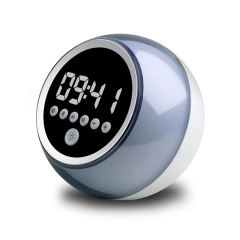 Multifunctional Sphere-Shaped Bluetooth Speaker with LED Light, Alarm Clock, and FM Radio RC-Y70