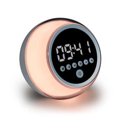 Multifunctional Sphere-Shaped Bluetooth Speaker with LED Light, Alarm Clock, and FM Radio RC-Y70