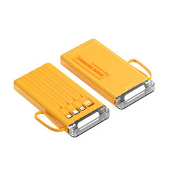Lighthouse 10,000mAh Power Bank with LED light, Built-in four Cables, and Fast Charging RC-P145