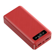 20,000mAh Large Capacity Power Bank with 3 Detachable Data Cables – 2.1A Input & Output RC-P150