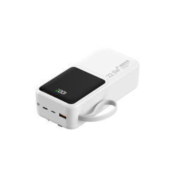 10,000/20,000/30,000mAh Power Bank with 22.5W/PD 20W Super Fast Charging and Built-in Dual Cables RC-PD66