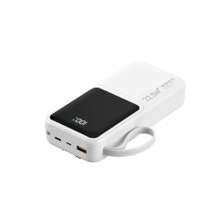 10,000/20,000/30,000mAh Power Bank with 22.5W/PD 20W Super Fast Charging and Built-in Dual Cables RC-PD66
