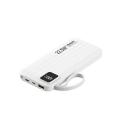 10,000/20,000/30,000mAh Power Bank with 22.5W/PD 20W Super Fast Charging and Built-in Dual Cables RC-PD69