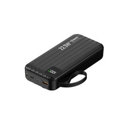 10,000/20,000/30,000mAh Power Bank with 22.5W/PD 20W Super Fast Charging and Built-in Dual Cables RC-PD69