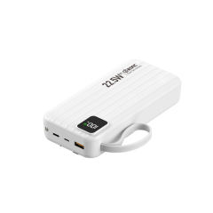 10,000/20,000/30,000mAh Power Bank with 22.5W/PD 20W Super Fast Charging and Built-in Dual Cables RC-PD69