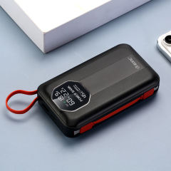 20,000mAh High-Capacity Power Bank with 45W Super Fast Charging, Built-in Two Cables,for Fast Laptop Charging RC-PD77