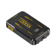 22.5W Super Fast Charging Mecha-Style Power Bank with Built-In 3 Cables (10,000mAh),PD20W Bidirectional Fast Charging RC-PD73