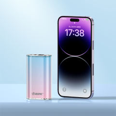 22.5W Super Fast Charging Mini Power Bank 10000mAh – Gradient Blue Pink Portable Charger, Customizable Fast & Standard Charging RC-P160