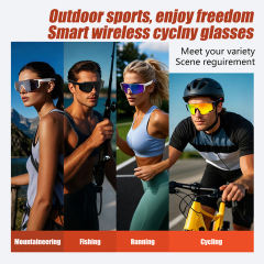 AI Smart Glasses – Bluetooth 5.4, Real-Time Translation, Remote Photo Capture, Voice Assistant, UV400 Outdoor Eyewear RC-SG002