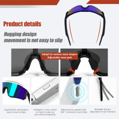 AI Smart Glasses – Bluetooth 5.4, Real-Time Translation, Remote Photo Capture, Voice Assistant, UV400 Outdoor Eyewear RC-SG002