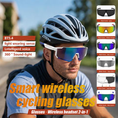 AI Smart Glasses – Bluetooth 5.4, Real-Time Translation, Remote Photo Capture, Voice Assistant, UV400 Outdoor Eyewear RC-SG002