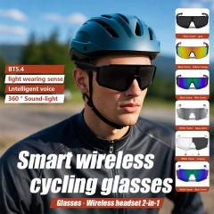 AI Smart Glasses – Bluetooth 5.4, Real-Time Translation, Remote Photo Capture, Voice Assistant, UV400 Outdoor Eyewear RC-SG002