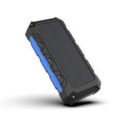 30000mAh Solar Power Bank with Wireless Charging, 3 Built-in Cables, Waterproof Outdoor Portable Charger for Camping, Hiking, Emergency Use,RC-SP011