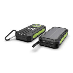 30000mAh Solar Power Bank with Wireless Charging, 3 Built-in Cables, Waterproof Outdoor Portable Charger for Camping, Hiking, Emergency Use,RC-SP011