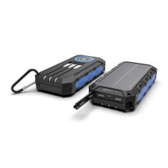 30000mAh Solar Power Bank with Wireless Charging, 3 Built-in Cables, Waterproof Outdoor Portable Charger for Camping, Hiking, Emergency Use,RC-SP011