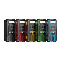 20000mAh Foldable Solar Power Bank with 22.5W PD Fast Charging, Wireless Charging, 4 Built-in Cables, Outdoor Light & Waterproof Design for Camping & Emergency,RC-SP014