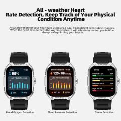 Smart AI Watch with GPS, 123 Sports Modes, Bluetooth Call, 7-Day Battery, IP68 Waterproof, 1.83" AMOLED Display, RC-SW002