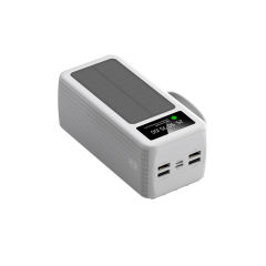 60000mAh Solar Power Bank with Built-in 4 Cables, 7 Outputs & 3 Inputs | Fast Charging Portable Charger for Phones & Tablets RC-SP016
