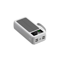 60000mAh Solar Power Bank with Built-in 4 Cables, 7 Outputs & 3 Inputs | Fast Charging Portable Charger for Phones & Tablets RC-SP016