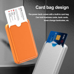 Maesafe 5-in-1 Magnetic Card Wallet & 5000mAh Power Bank - 15W Fast Wireless Charging, Slim & Portable,RC-WP039