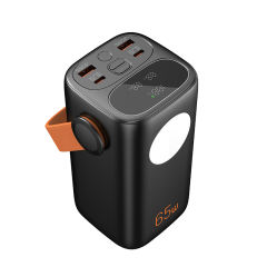 65W PD Fast Charging Laptop Power Bank 40000mAh | Portable Power Station with Handle & LED Light | Dual USB-C Multi-Protocol Fast Charger (PD/QC/SCP/FCP), Custom Colors & Capacity,RC-PD92
