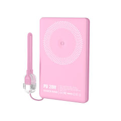 3-in-1 Magnetic Wireless Power Bank 5000mAh / 10000mAh | Ultra-Slim 8.5mm | PD 20W Fast Charging | Low-Temperature Safe Charging | Foldable 360° Stand,RC-WP040