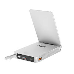 Foldable Magnetic Wireless Power Bank 10000mAh, 15W MagSafe Charger, PD 20W Fast Charging, Built-in Cable, Low-Temperature Design, Aluminum Alloy Body RC-WP042
